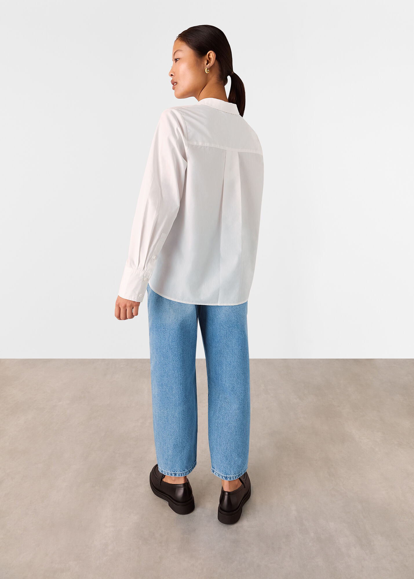 Light Wash Authentic Barrel Leg Jean WHISTLES