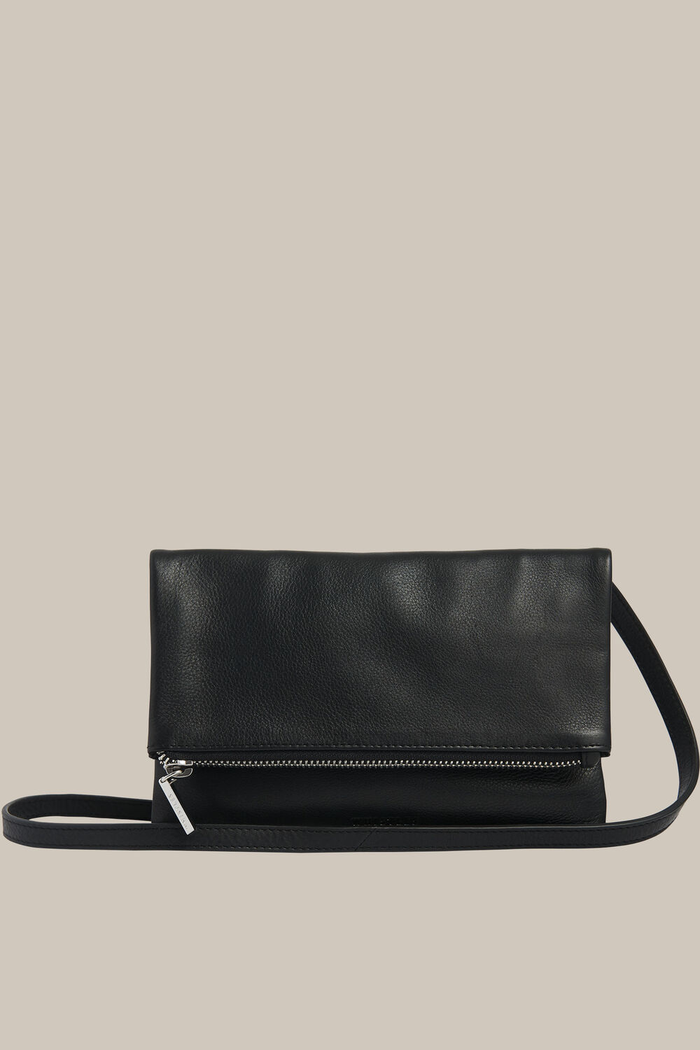 Issy Mini Foldover Bag Black