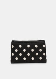 Fia Studded Foldtop Clutch Bag