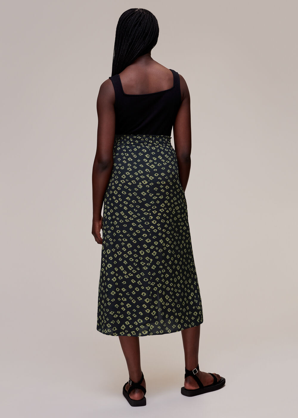 Abstract Gem Print Skirt