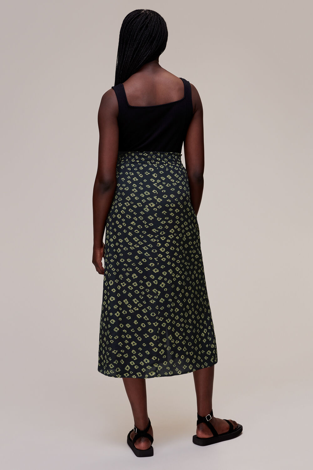Abstract Gem Print Skirt