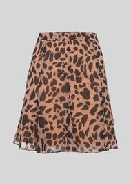 Brushed Cheetah Flippy Skirt Leopard Print