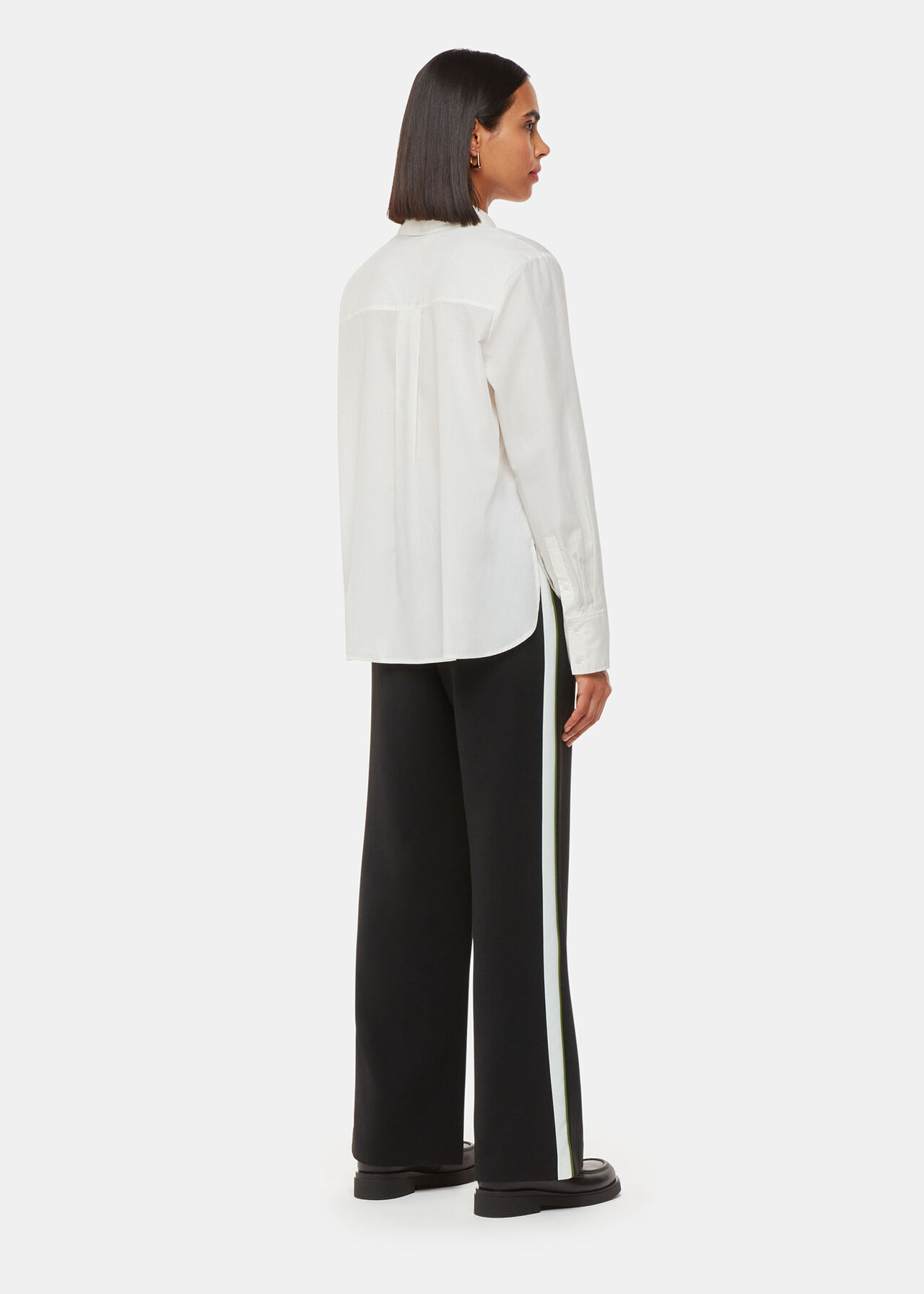 Crepe Side Stripe Trouser