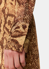 Serpent Print Midi Dress