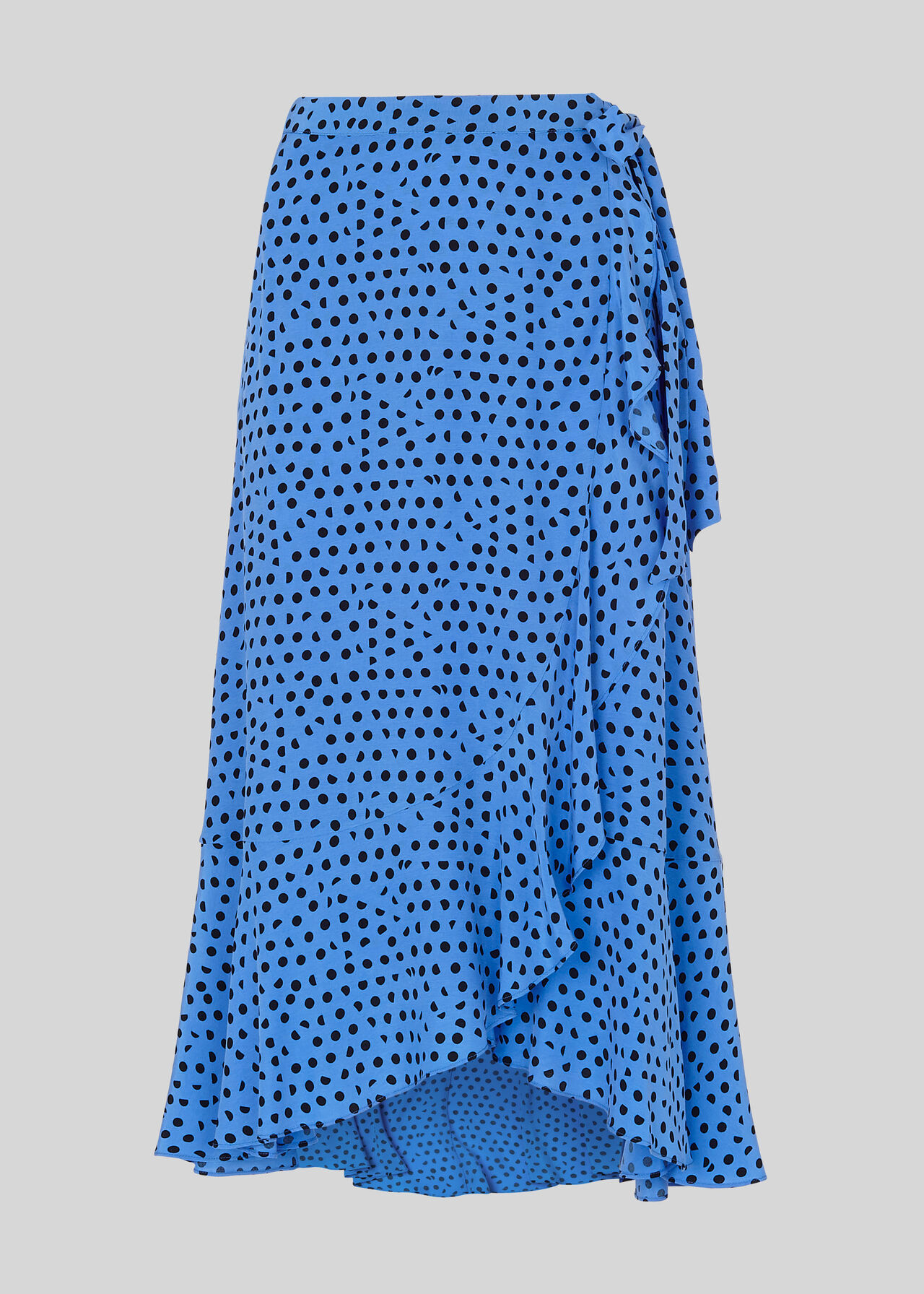 Lunar Spot Wrap Skirt Blue/Multi