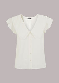Short Sleeve Collar Top