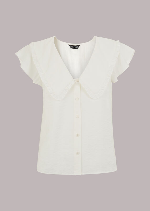 Short Sleeve Collar Top