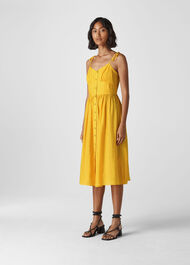 Sabrina Tie Detail Sundress Yellow