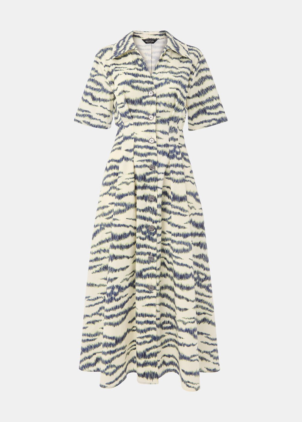 Feathered Tiger Midi Dress