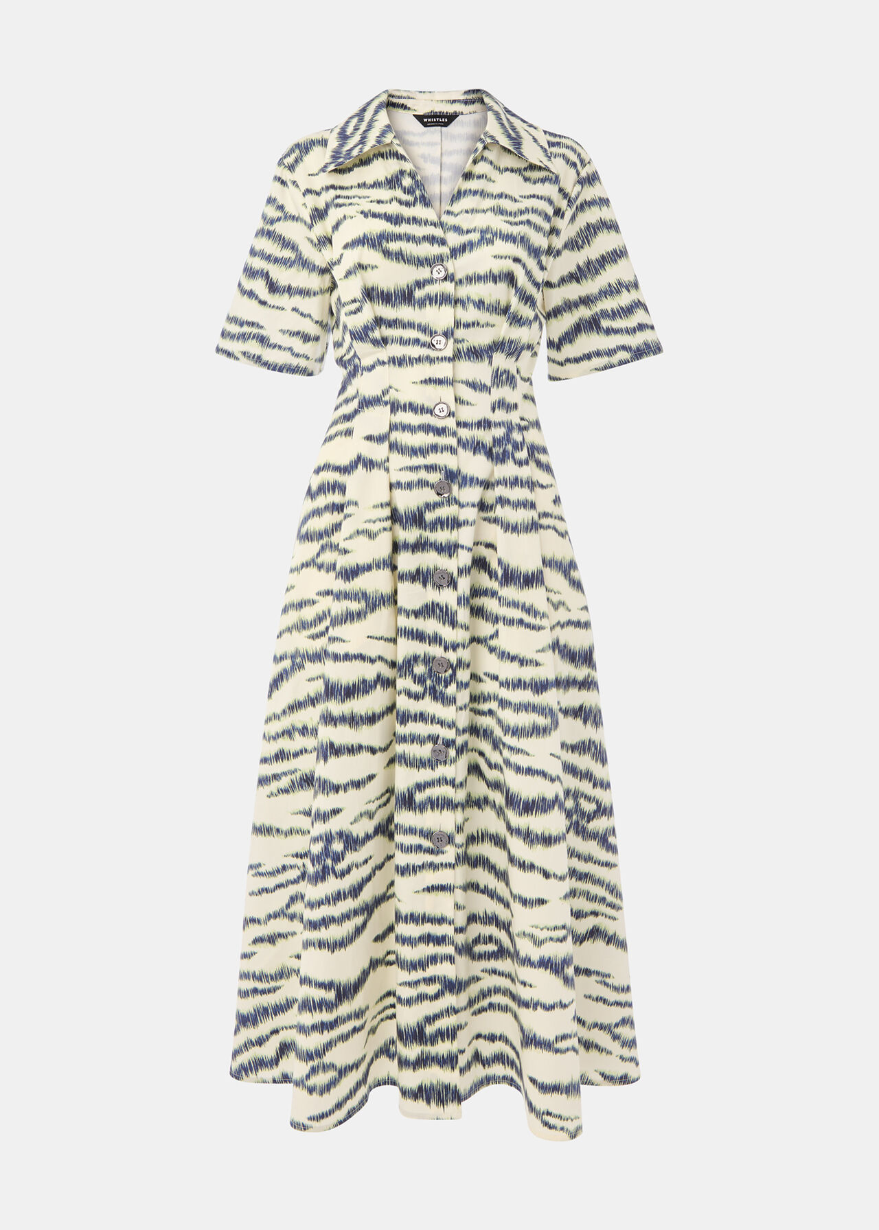Whistles Feathered Tiger Midi Dress