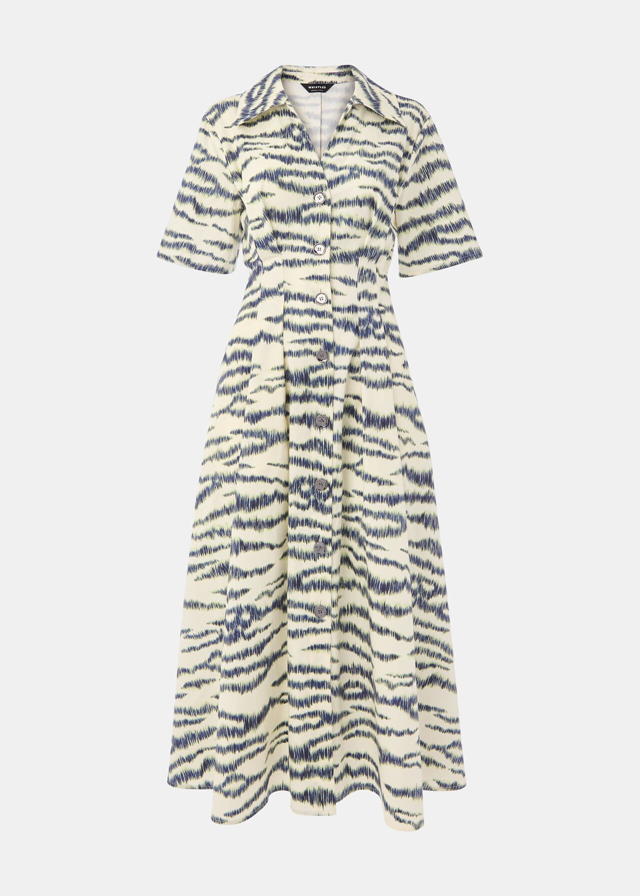 Whistles Feathered Tiger Midi Dress Whistles Feathered Tiger Midi Dress