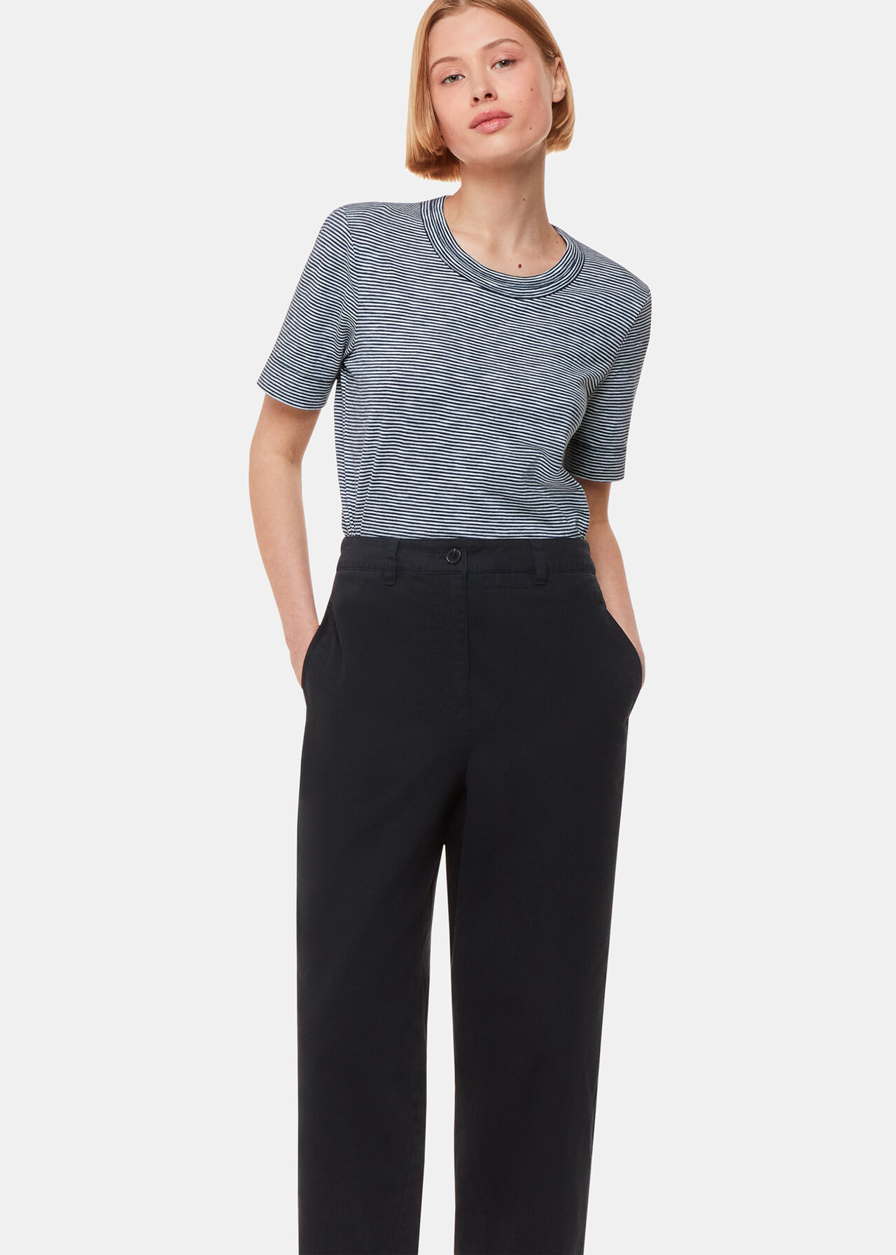 Rosa Double Trim Stripe TShirt
