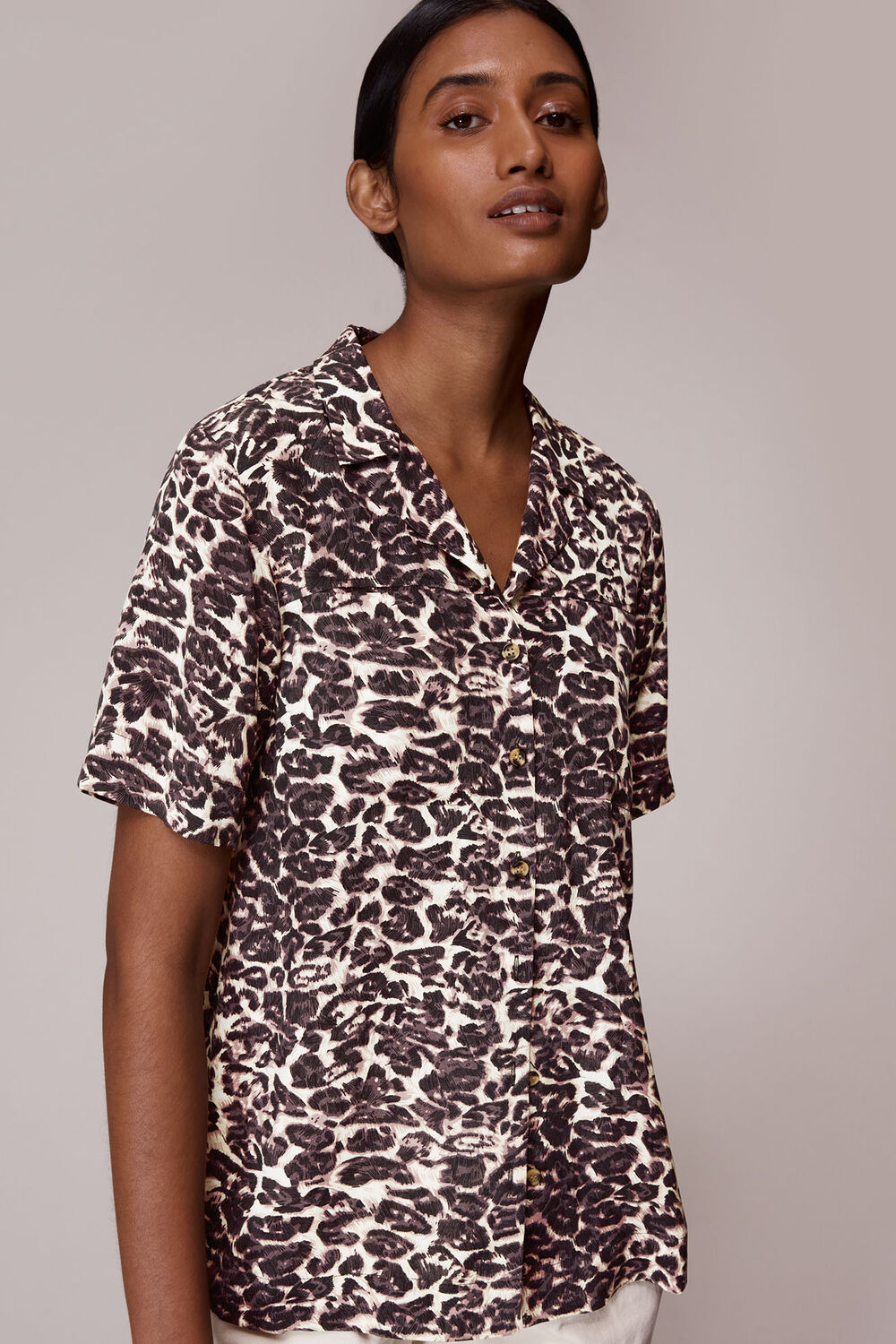 Clouded Leopard Print Shirt
