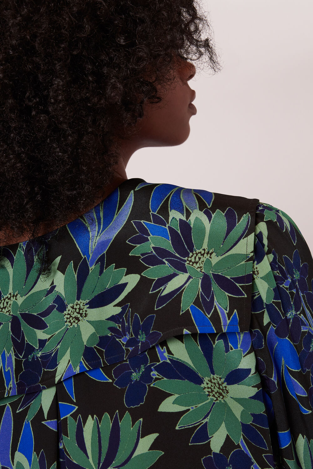 Scaling Blossom Silk Shirt