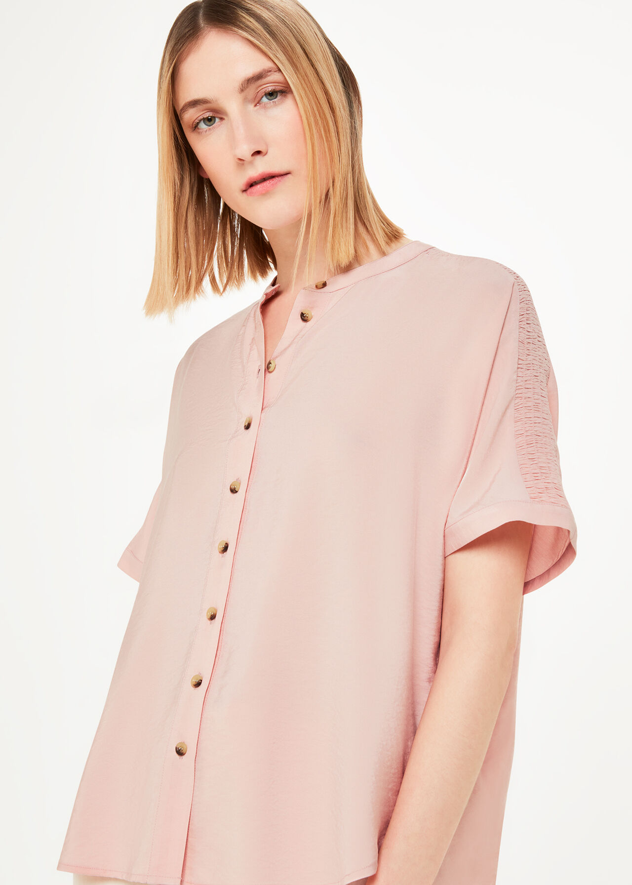 Maisie Shirred Sleeve Blouse
