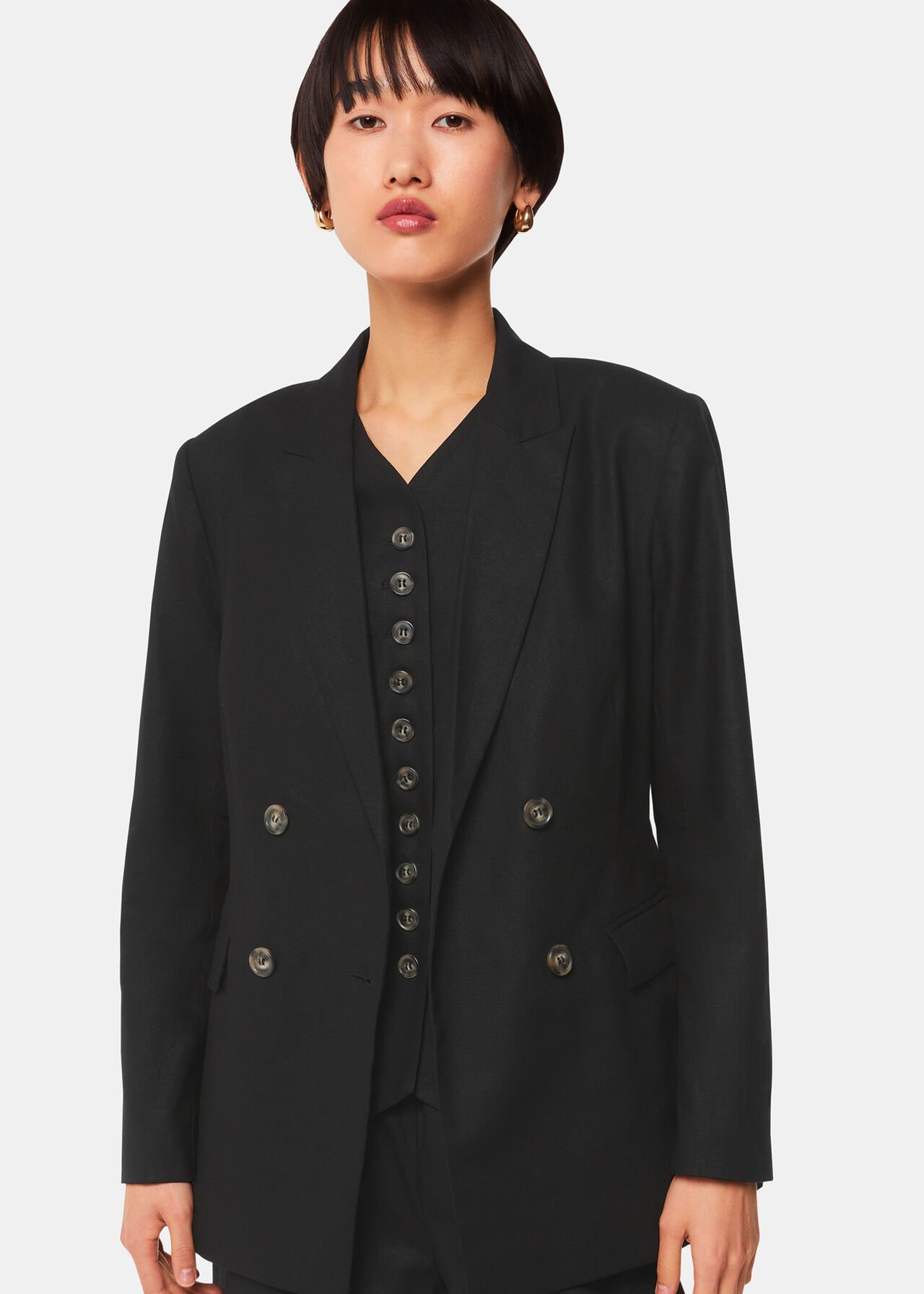 Lindsey Linen Blend Blazer