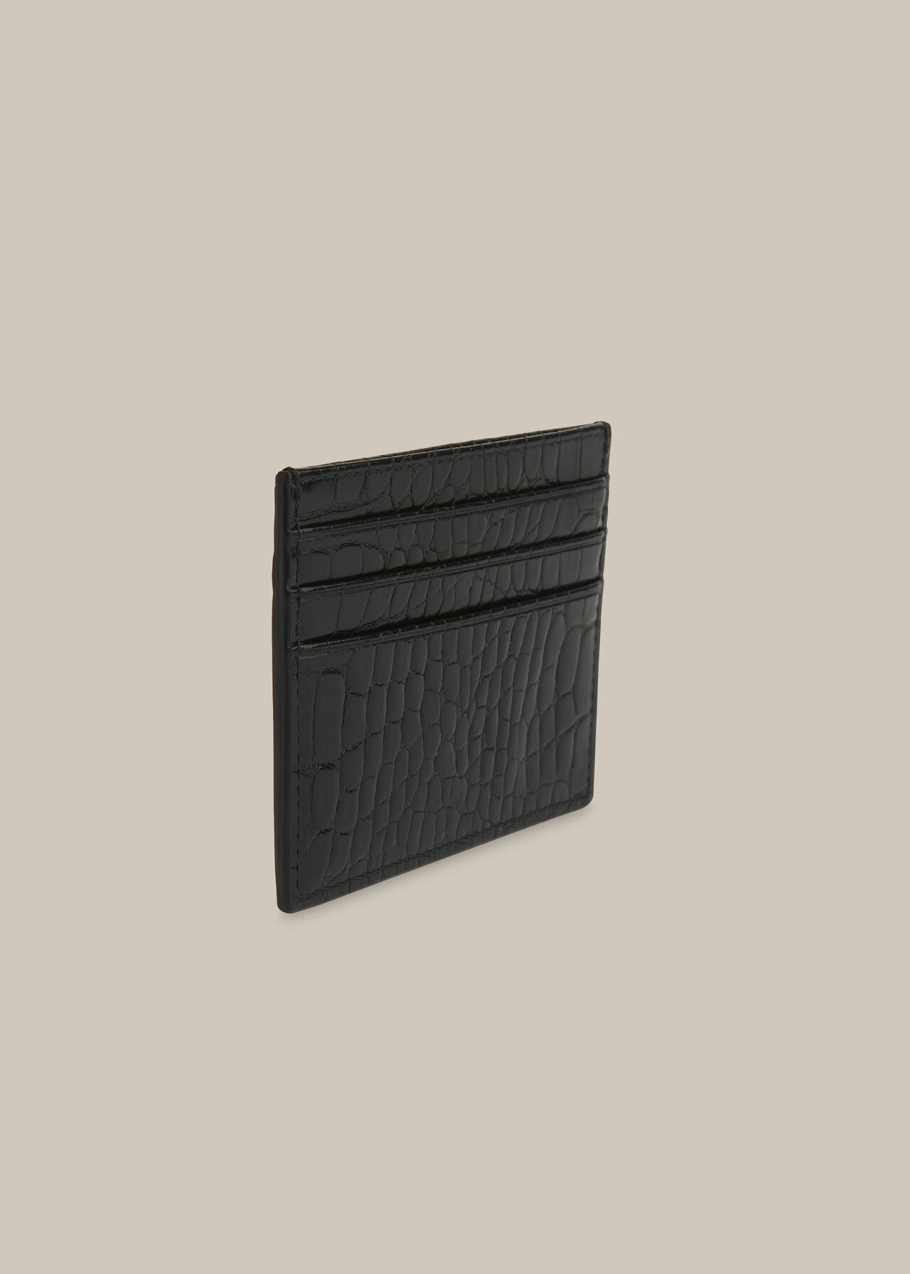 Shiny Croc Zip Card Holder