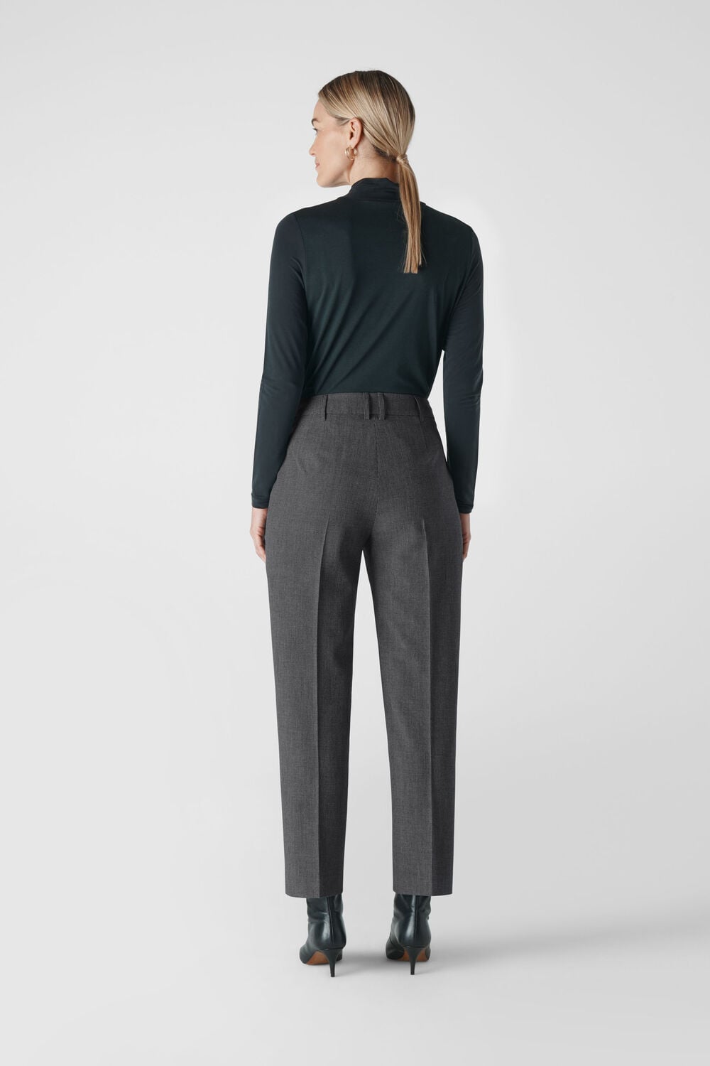 Aliza Belted Check Trouser