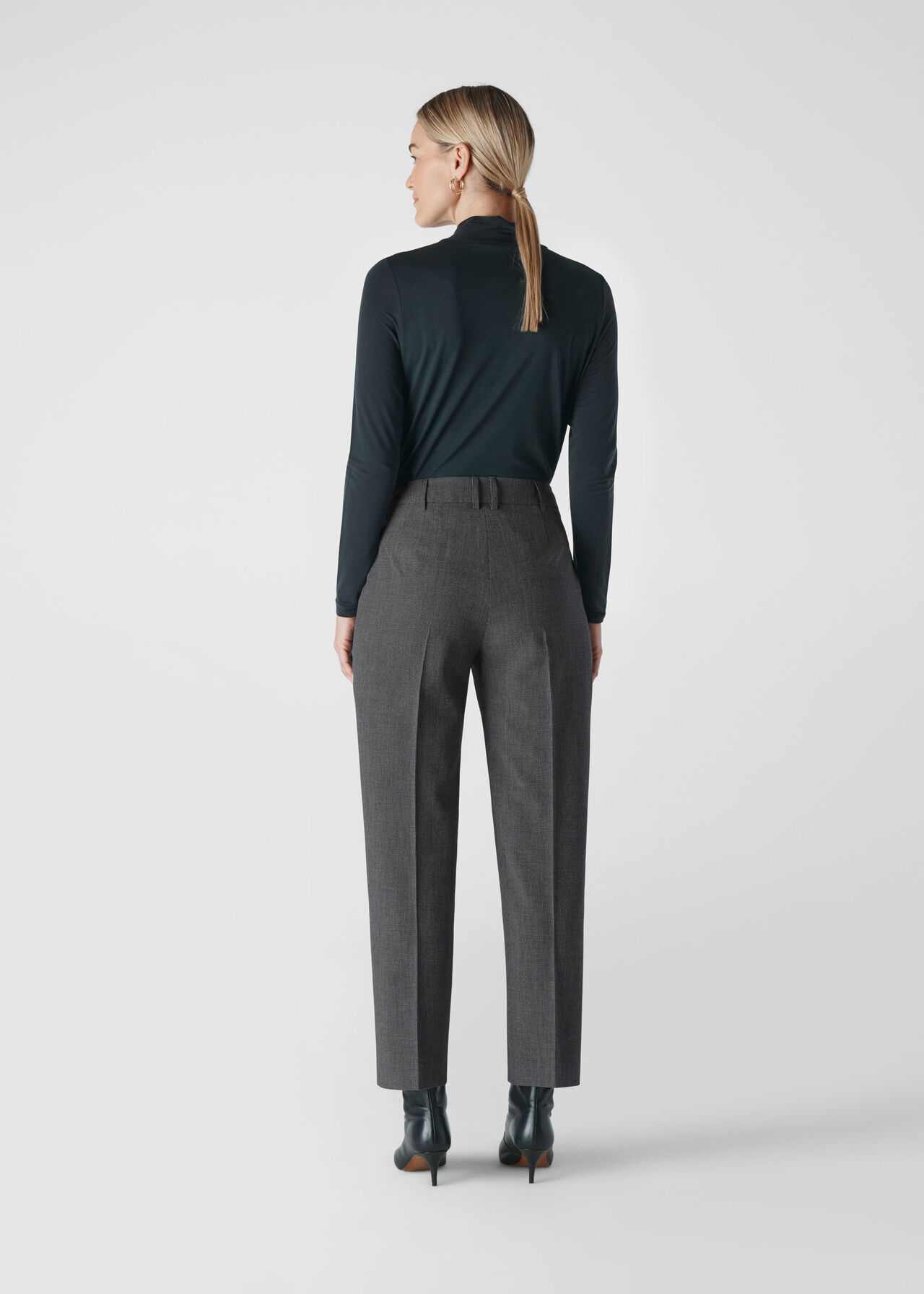 Aliza Belted Check Trouser