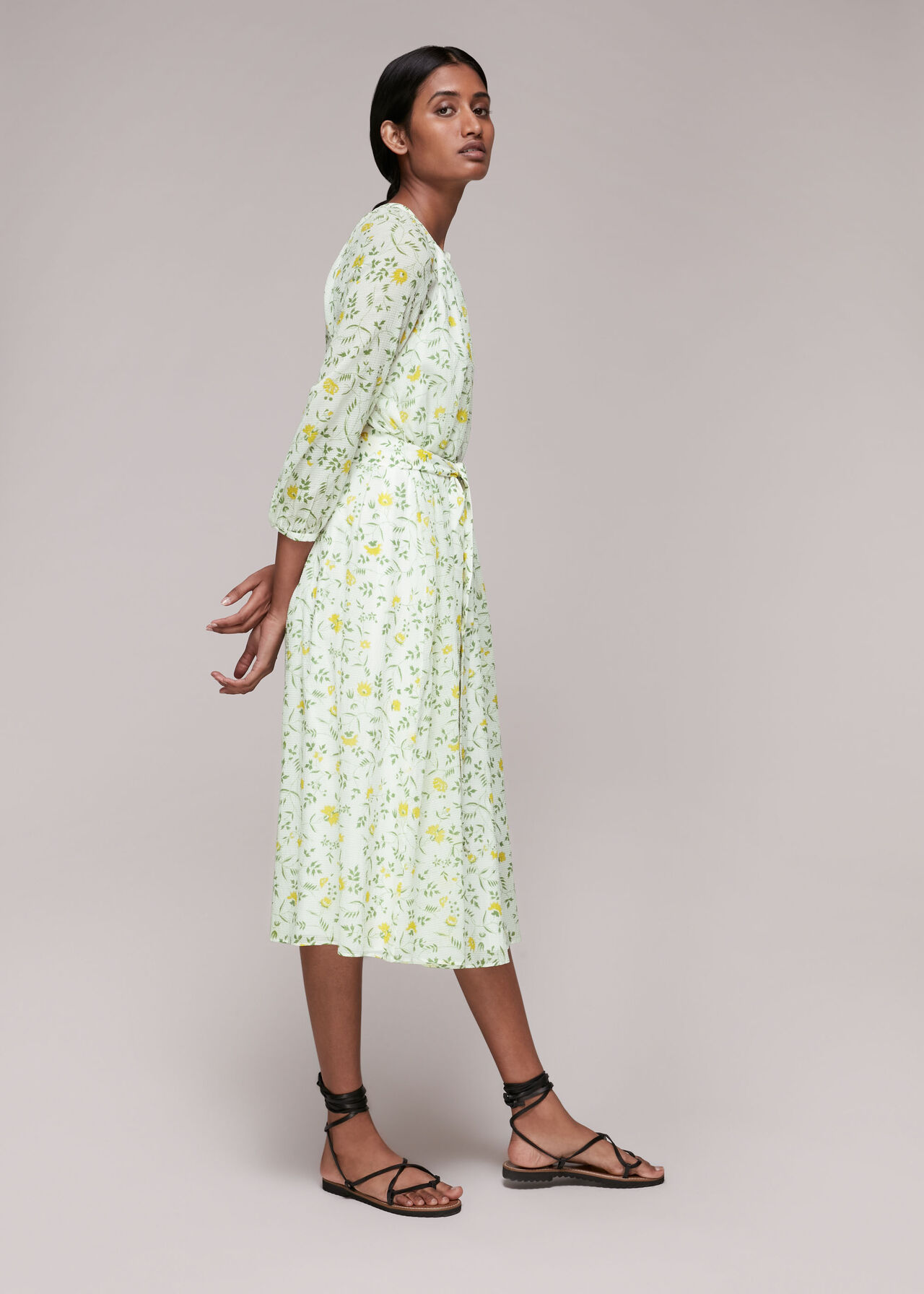 Savannah Floral Silk Mix Dress