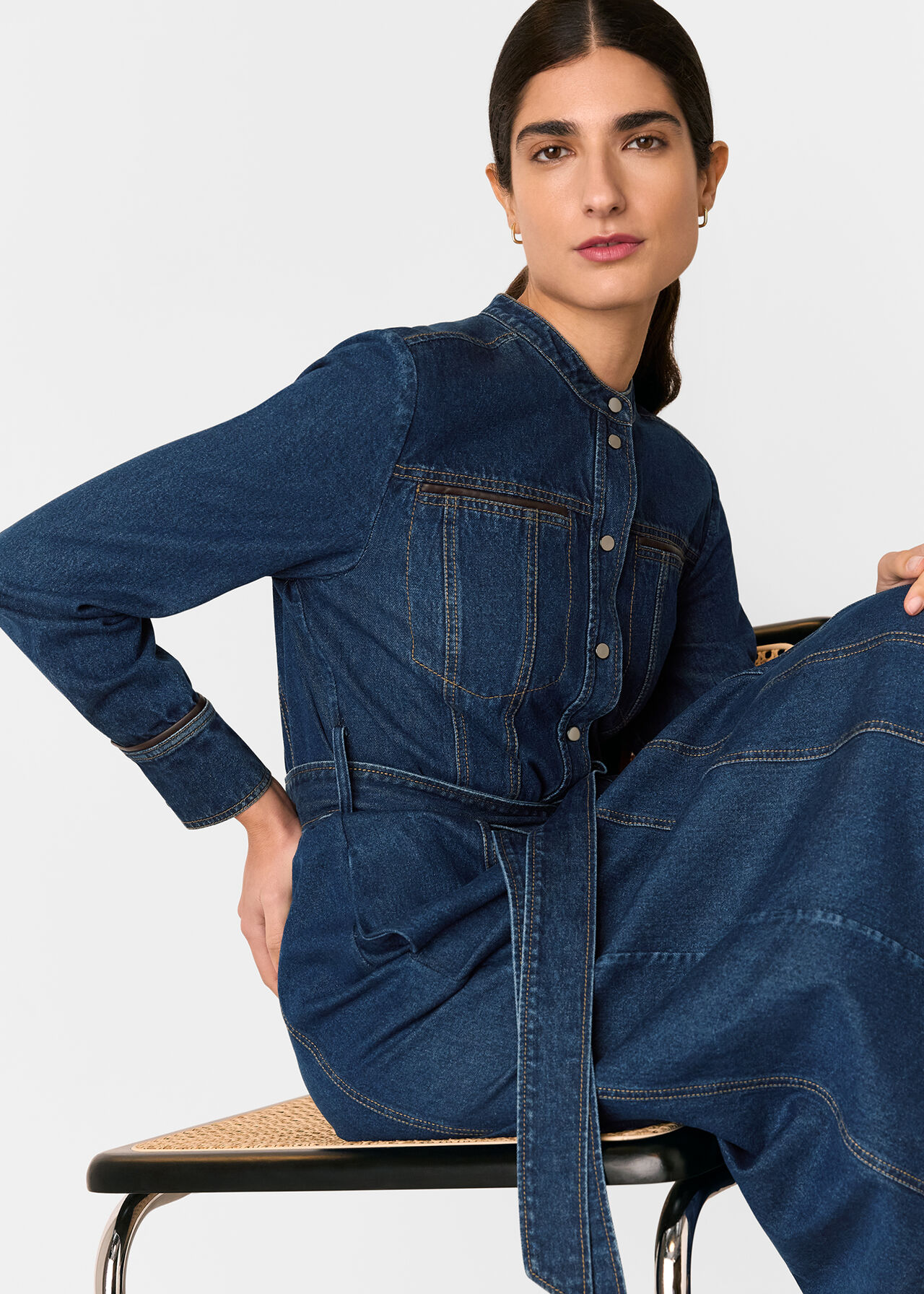 Myra Denim Midi Dress