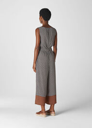Geometric Border Jumpsuit