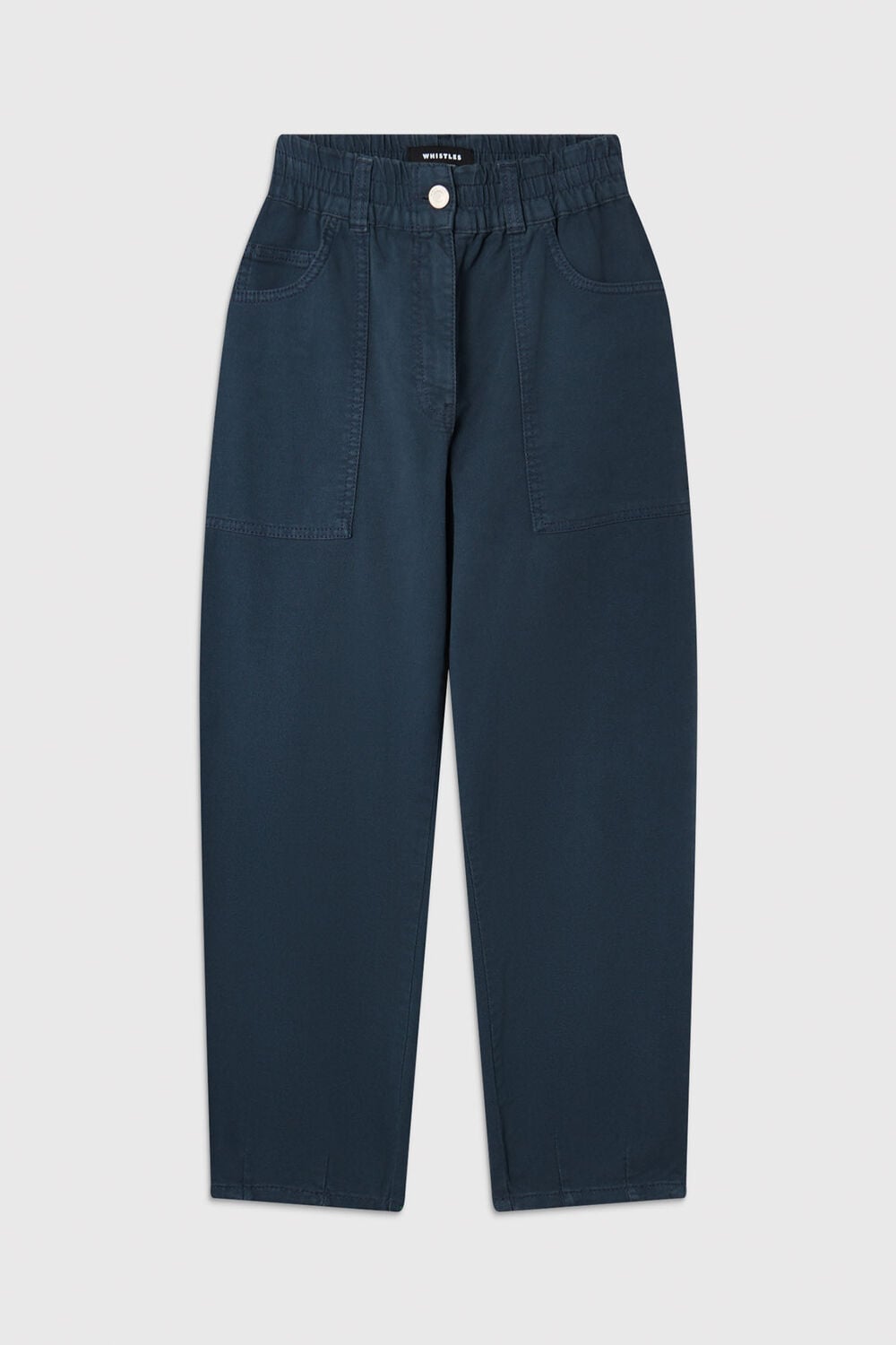 Navy Petite Tessa Casual Trouser