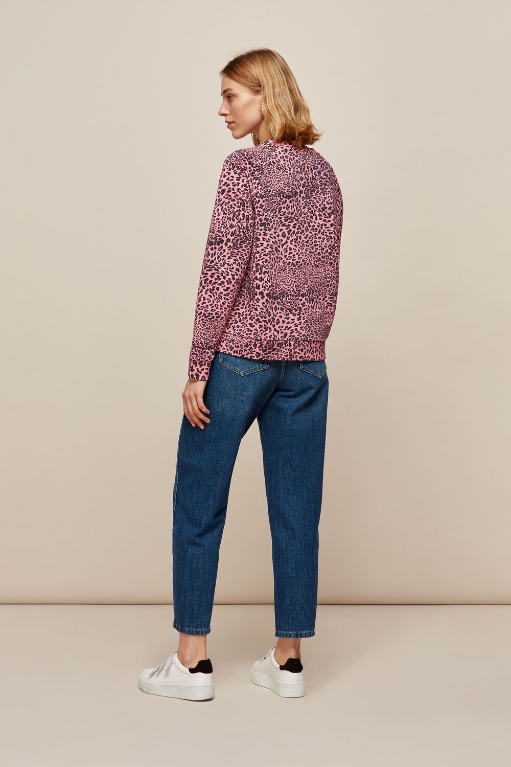 Wild Cat Printed Sweatshirt Pink/Multi
