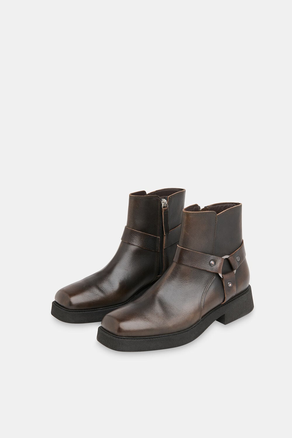 Matteo Burnished Biker Boot