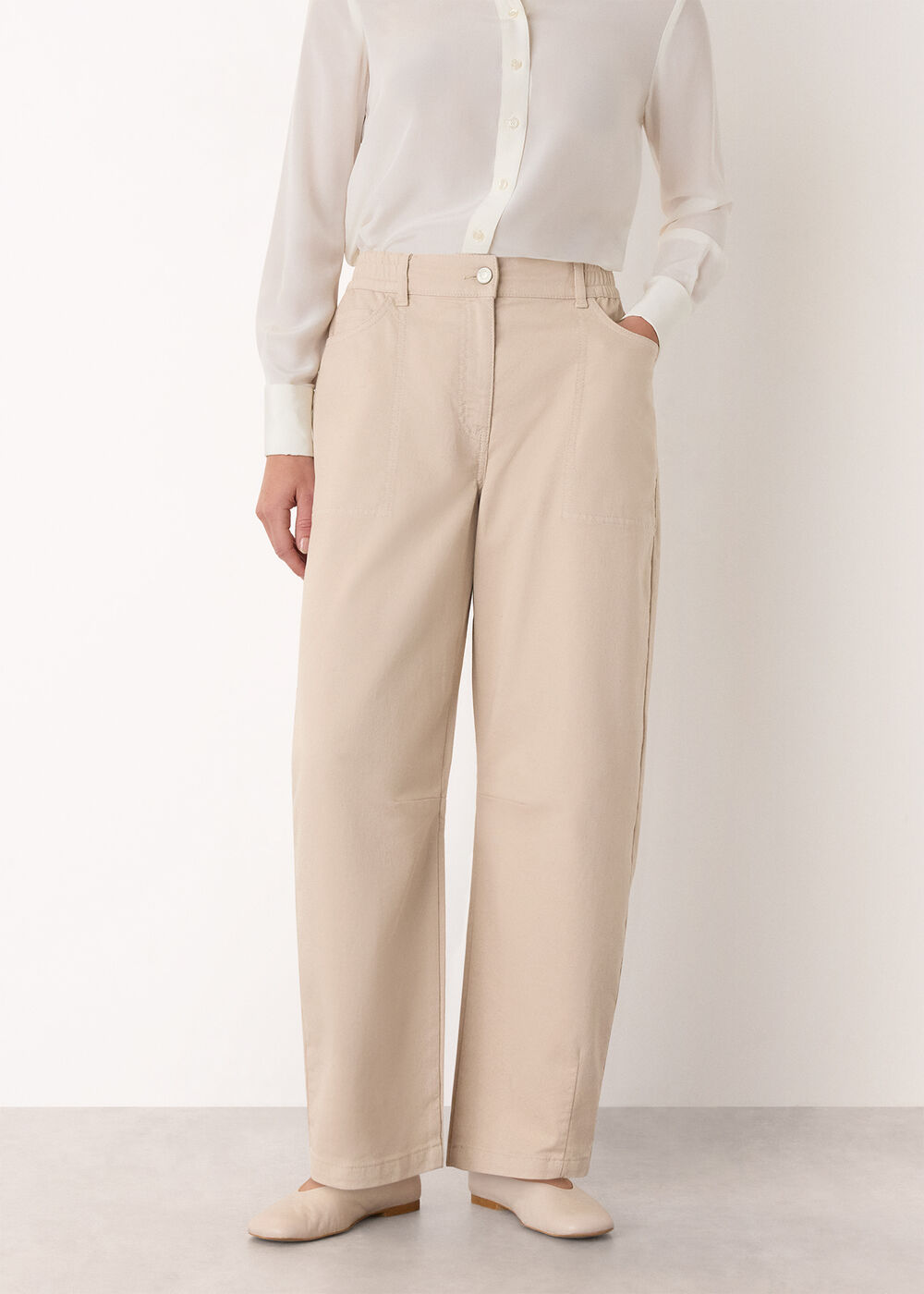 Casual Cotton Barrel Trouser