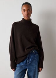 Cashmere Seam Roll Neck Knit