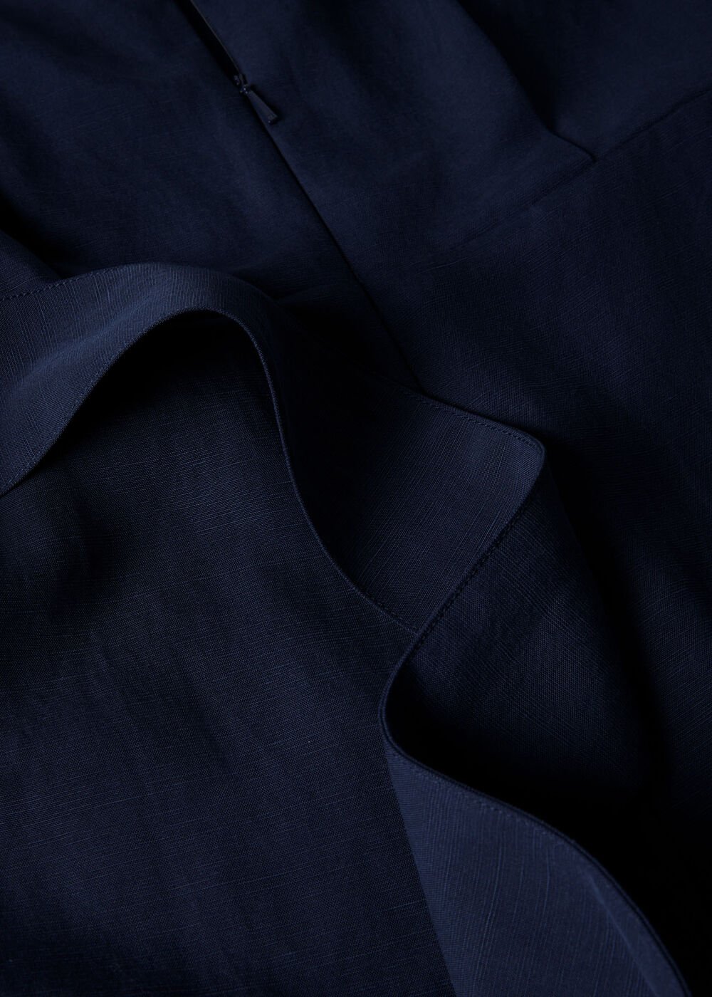 Linen Blend Tie Waist Jumpsuit