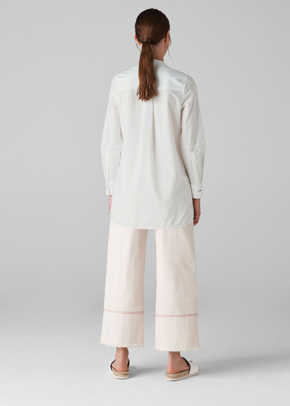 Eileen Longline Shirt White