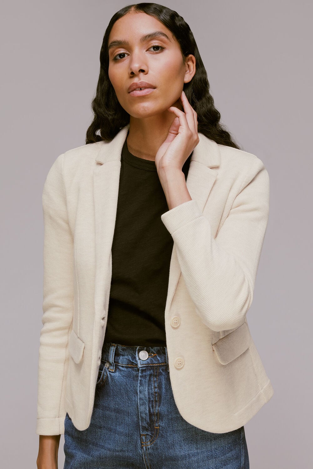 Slim Fit Jersey Jacket