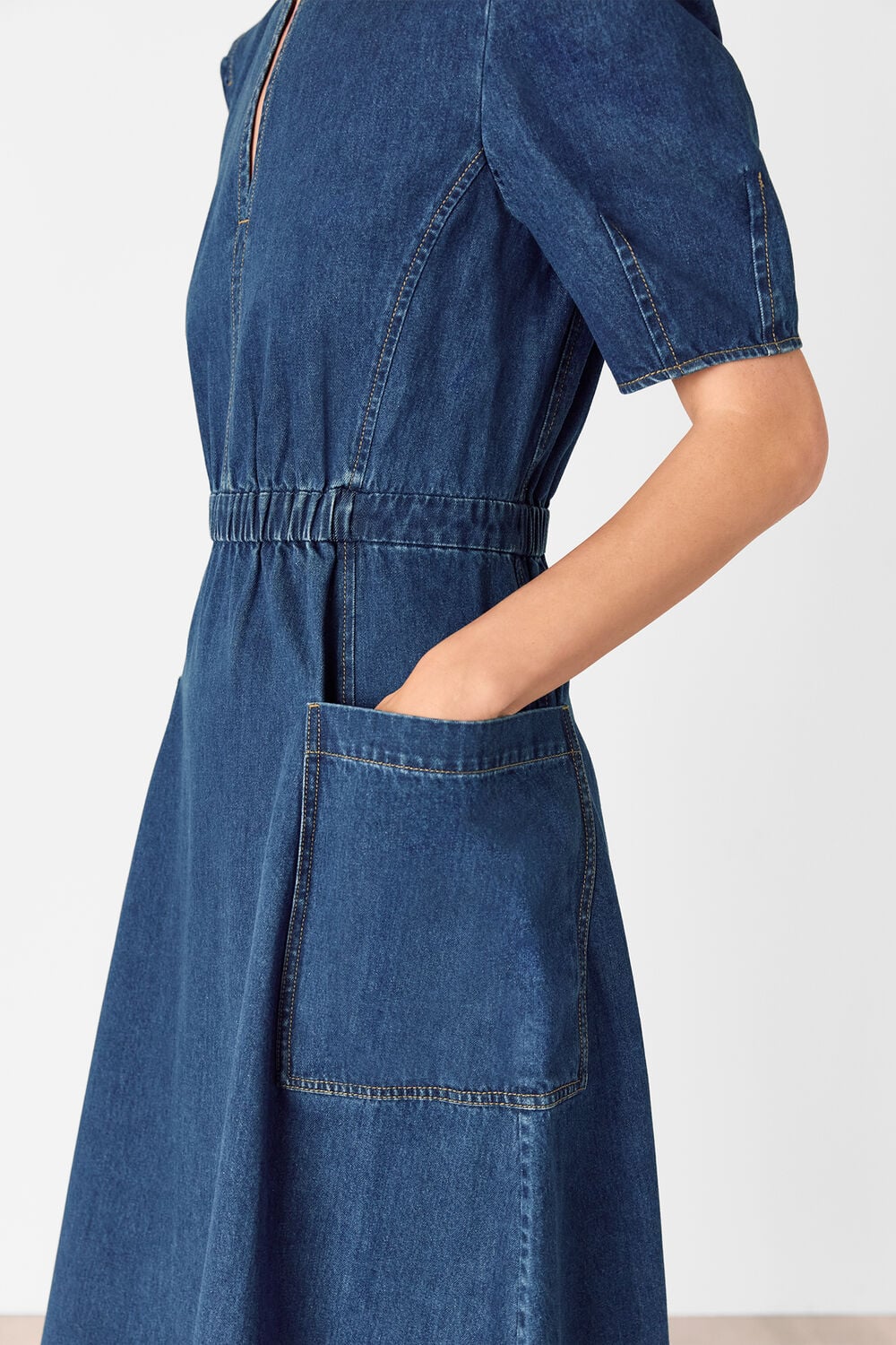 Midi Short Sleeve Dress