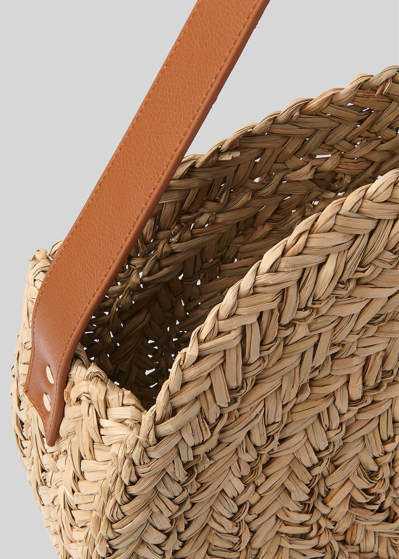 Etty Large Circular Straw Bag