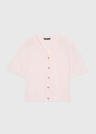Ella V Neck Button Through Tee
