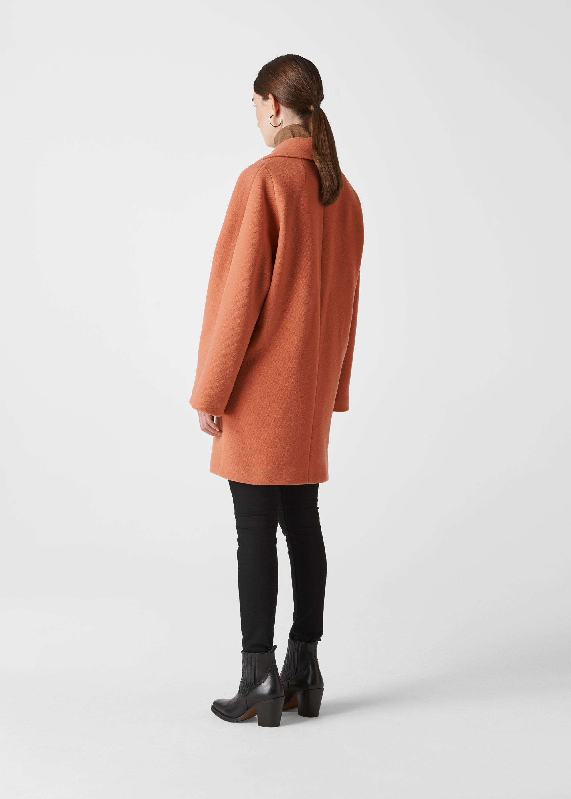 Pink Wide Sleeve Coat WHISTLES