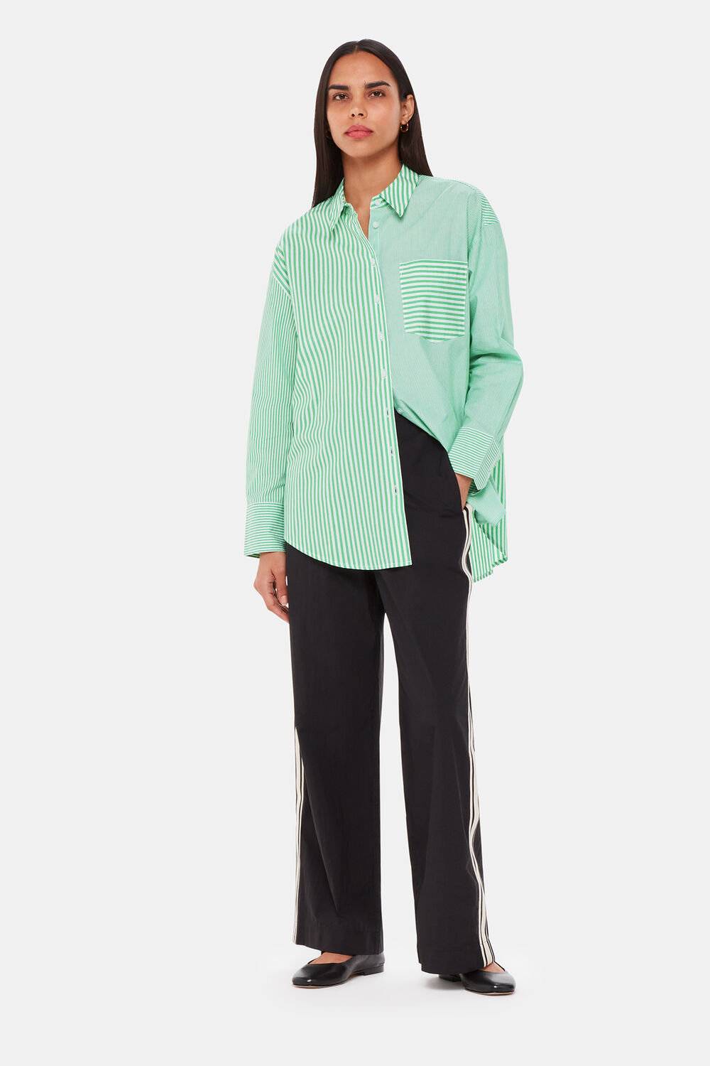 Millie Stripe Oversized Shirt