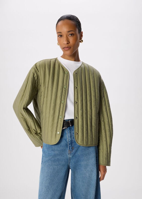 Khaki Quilted Liner Jacket