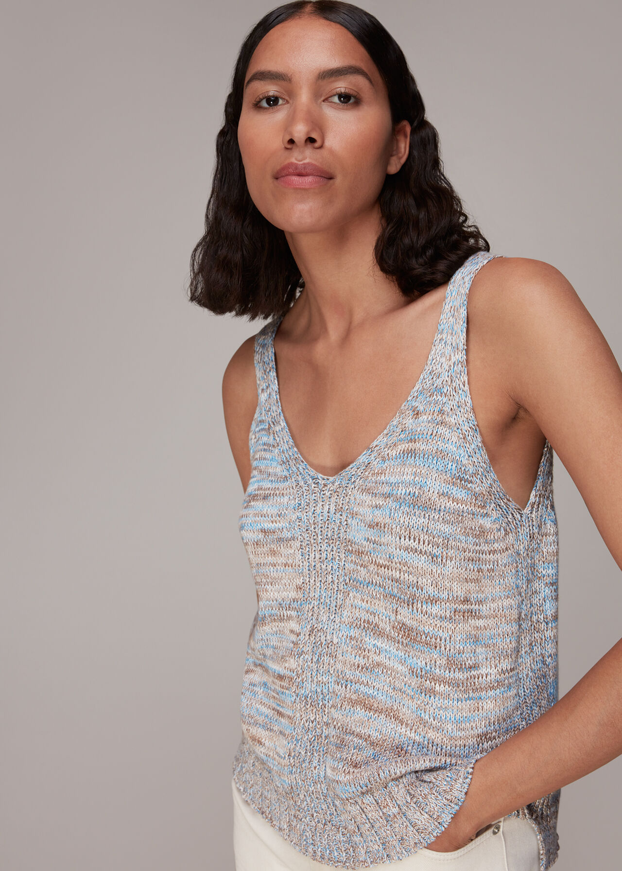 Dakota Flecked Knitted Tank