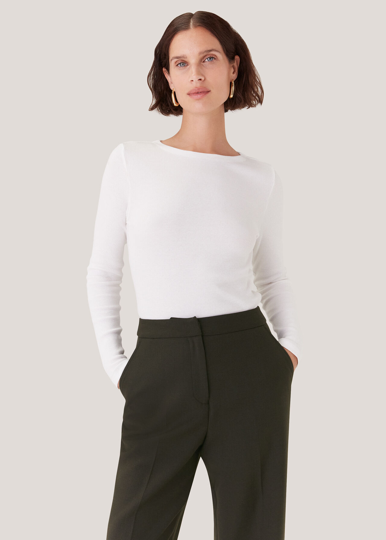 Natalie Wool Blend Trouser