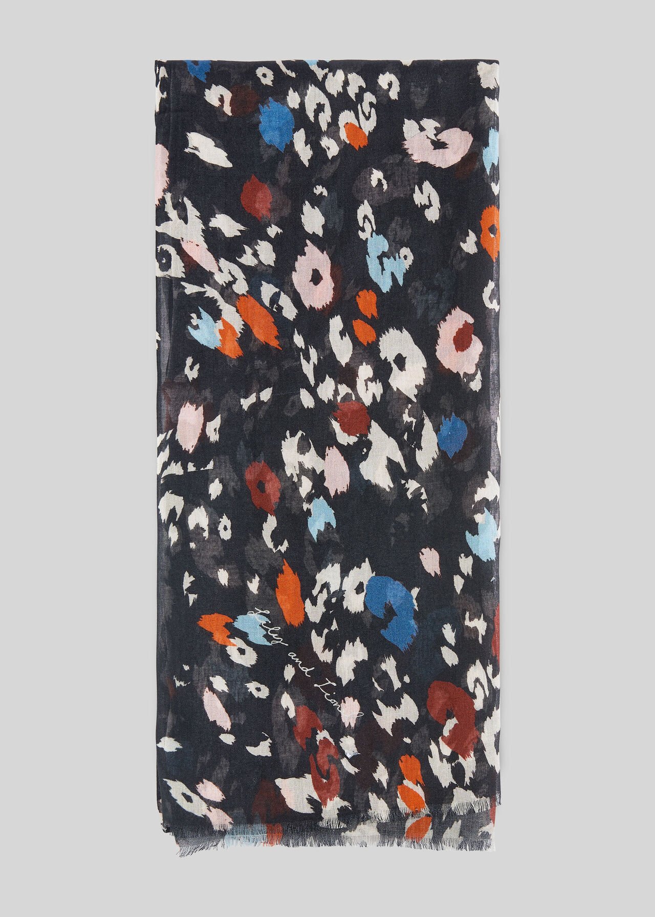Lily and Lionel Animal Scarf Black/Multi
