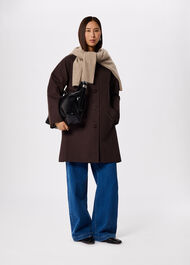 Check Lined Car Coat