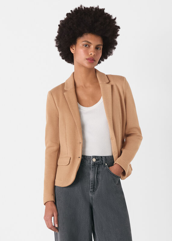 Neutral Slim Jersey Jacket