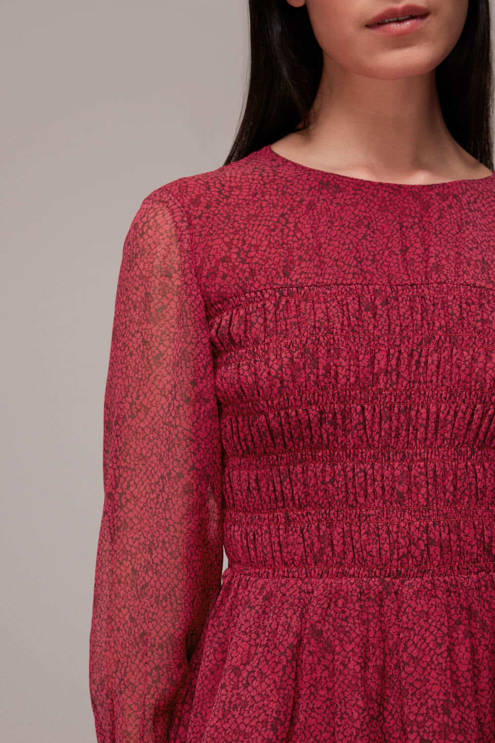 Pink Abstract Snake Rosanna Top