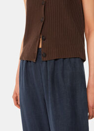 Elasticated Linen Trouser