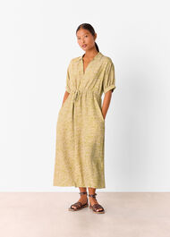 Petite Tiger Flame Midi Dress