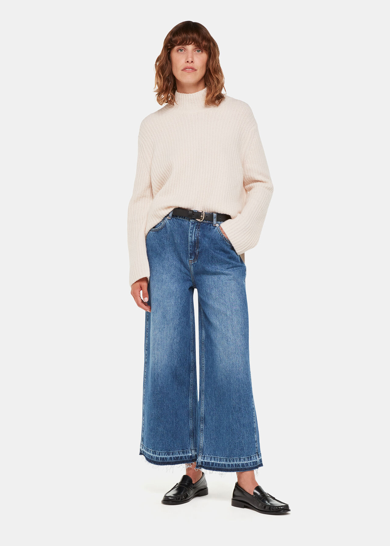 Denim Authentic Side Split Jean, WHISTLES