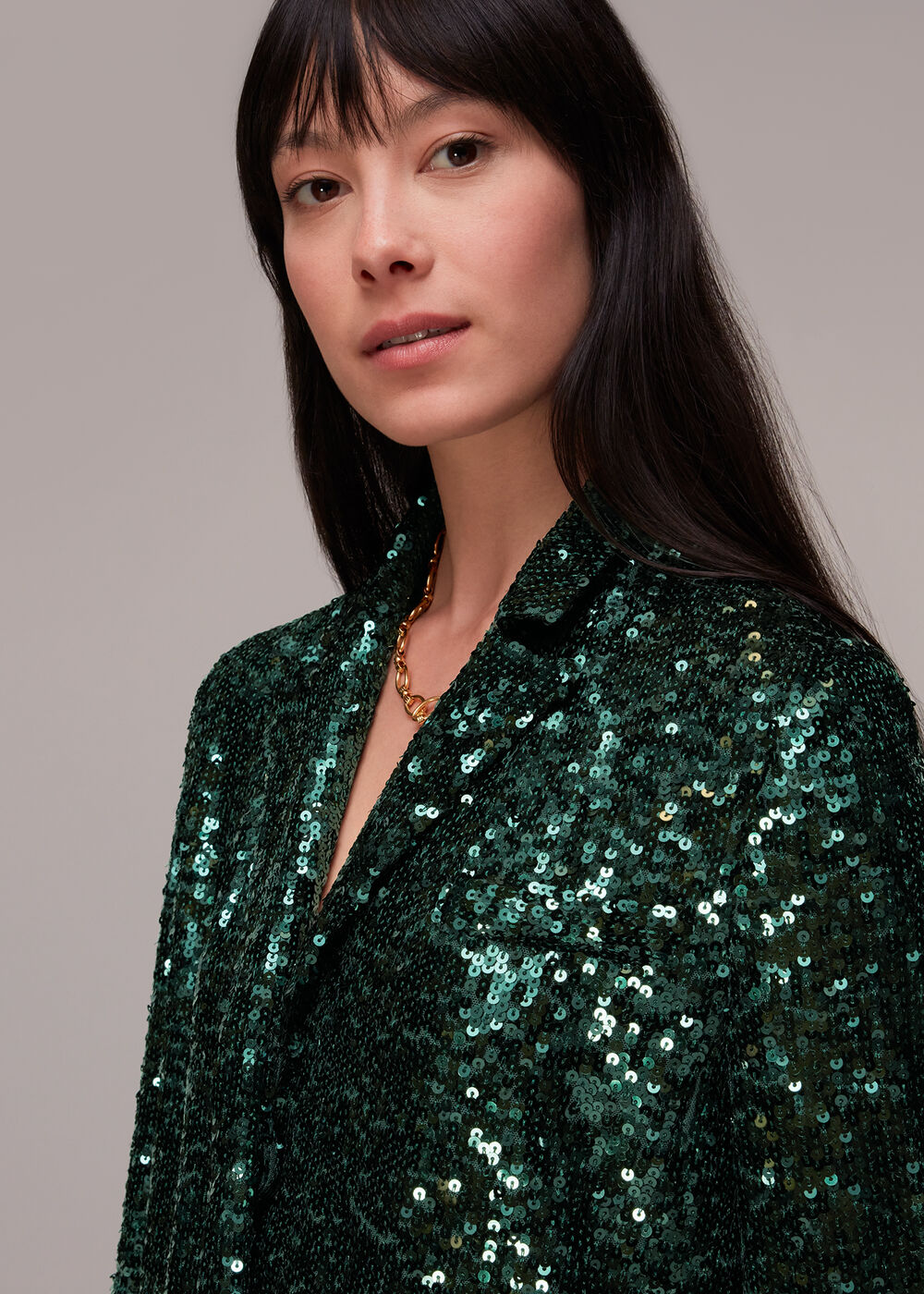 Sequin Single Breasted Blazer